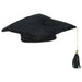 10-Inch Medium Black Plush Graduation Cap