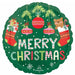 Beary Christmas 18-Inch Round Foil Balloon