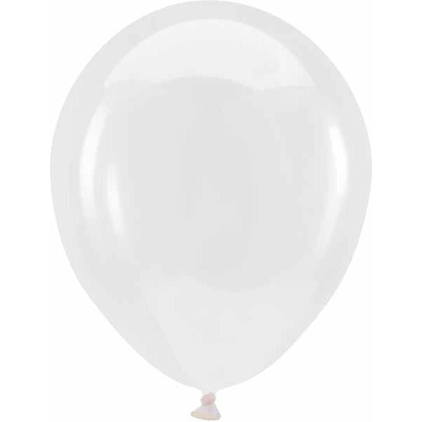 Anagram 18-Inch Crystal Clear Latex Balloons, 50 Count
