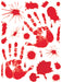 Halloween Bloody Handprint Wall Clings