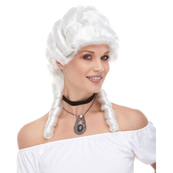 Women's White Renaissance Costume Wig