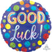 Good Luck Dots 18 Inch Round Holographic Foil Balloon