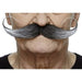 MOUSTACHE BLACK/GREY 18 CM X 5 CM