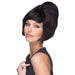 Black Beehive Costume Wig