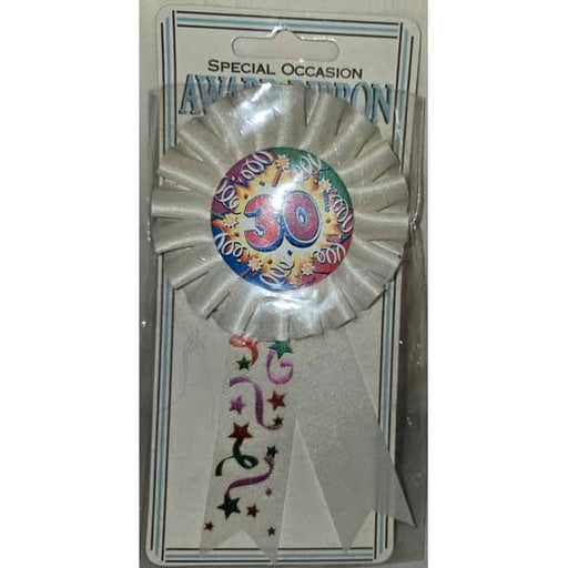 Birthday Explosion 30th Birthday Award Ribbon