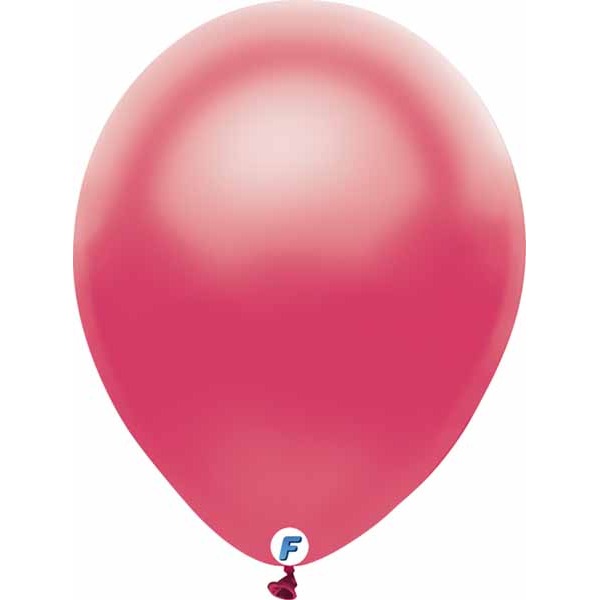 Funsational 12 Inch Pearl Fuchsia Latex Balloons, 100 Count