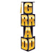 GRAD COLUMN 3'9"X12" BLACK & GOLD