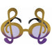 Glittered G Clef Fanci-Frames Novelty Glasses