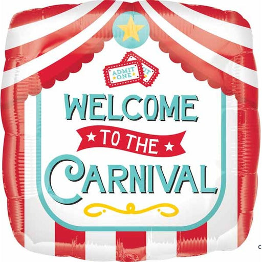 Carnival 18-Inch Square Foil Balloon