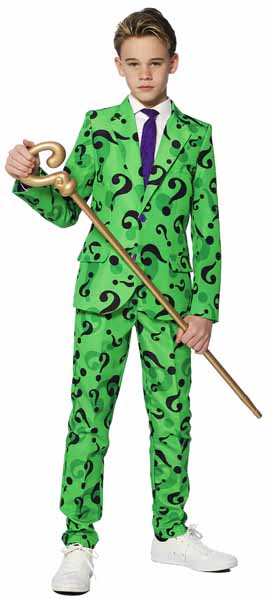 Suitmeister Boys' The Riddler Costume Suit, X-Large