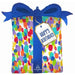 27-Inch Satin Painterly Dots Happy Birthday Foil Balloon