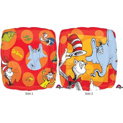 Dr. Seuss 18-Inch Square Foil Balloon