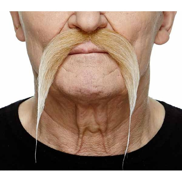 MOUSTACHE BLONDE/ WHITE 11 CM X 14 CM