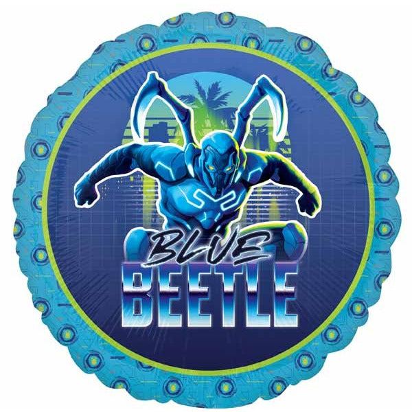Blue Beetle 18-Inch Round Foil Balloon
