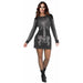 Rhinestone Skeleton Gal Women's Costume, Adult Size 12/14