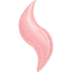 Satin Pastel Pink 36 Inch Curve Foil Balloon