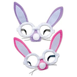Plush Bunny Glasses for Easter