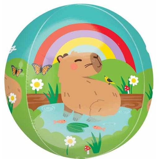 Capybara Craze 16" Orbz XL Foil Balloon