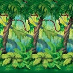 Jungle Trees Backdrop, 4 ft x 30 ft