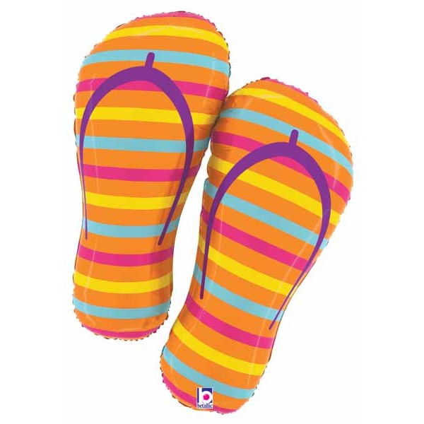Summer Flip Flops 30-Inch Shaped Foil Balloon