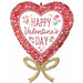 Happy Valentine's Day Boho Bow Foil Balloon, 28 Inch