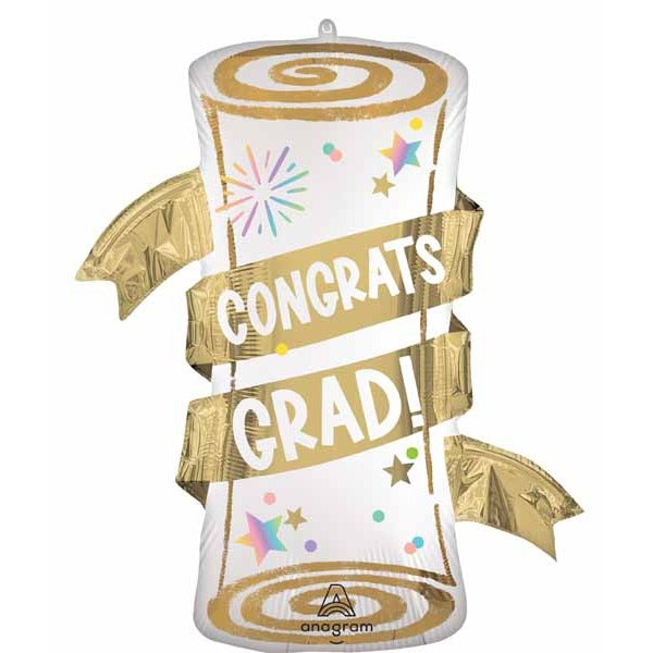 Grad Party Diploma 31-Inch Foil Balloon