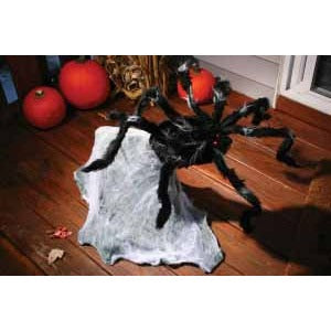 36-Inch Jumping Plush Spider Halloween Decoration