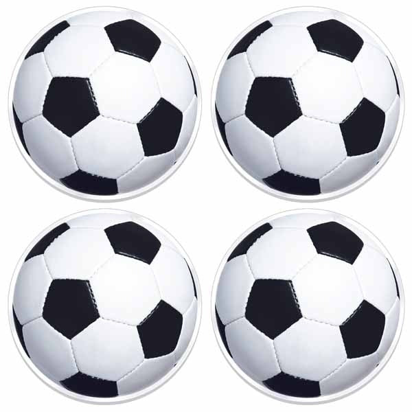 13-Inch Soccer Ball Plastic Placemats, 4-Pack