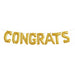 Gold CONGRATS 16-Inch Block Letter Balloon Kit