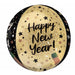 Natural Sparkle Happy New Year ORBZ 16-Inch Foil Balloon