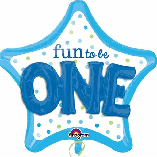Fun to Be One Boy 36-Inch Foil Balloon