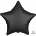 Onyx Satin Luxe Star Foil Balloon, 19 Inch