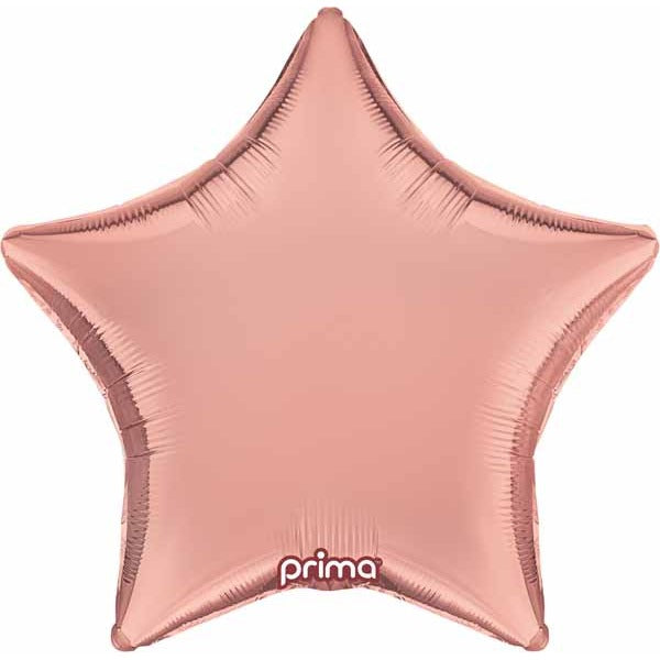 Prima Rose Gold Star Foil Balloon, 18 Inch
