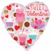 Sweet Valentine 18-Inch Foil Balloon