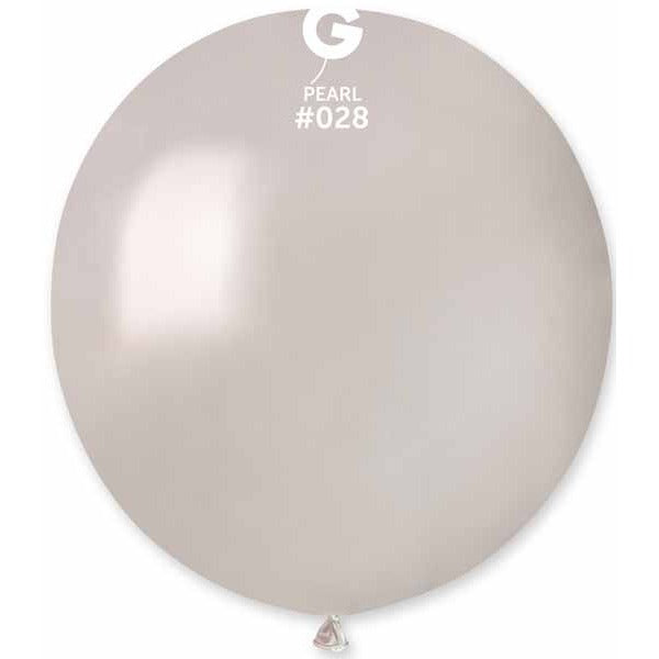 Gemar 19" Metallic Pearl #028 Latex Balloons, 25 Count