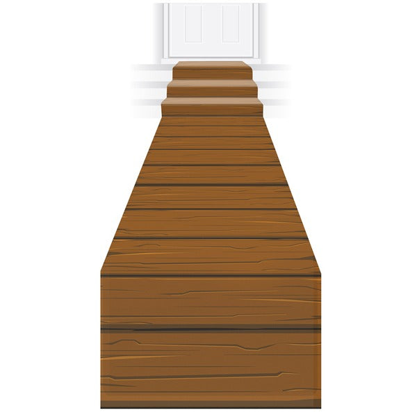 Wooden Plank Runner Pirate Party Decoration, 1 Count