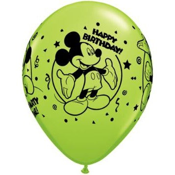11" ASSORTED MICKEY MOUSE BDAY 25/BAG