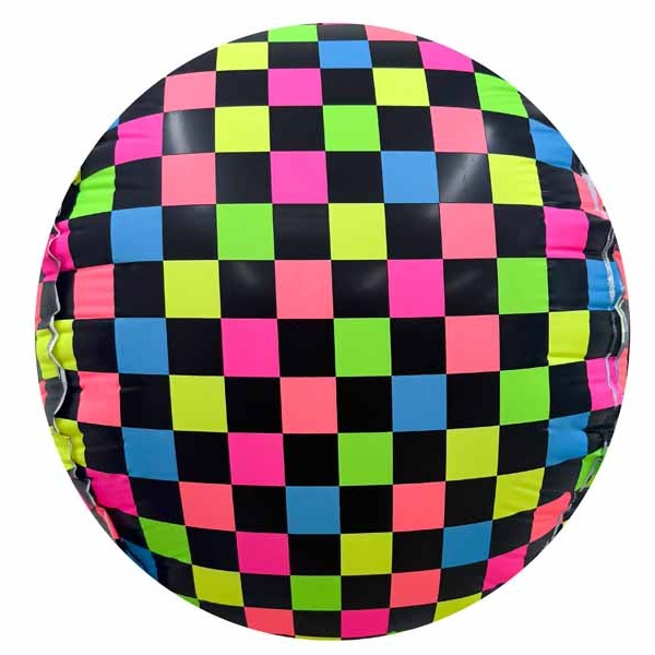 DecoChamp 18 Inch Multicolor Neon Disco Ball Foil Balloon