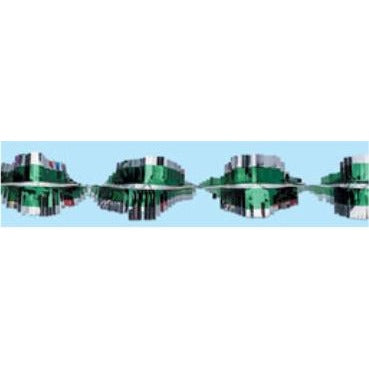 Green & Silver Gleam 'N Twirl Festooning, 25 ft