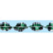 Green & Silver Gleam 'N Twirl Festooning, 25 ft