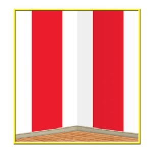 RED & WHITE STRIPE BACKDROP 4'X30'