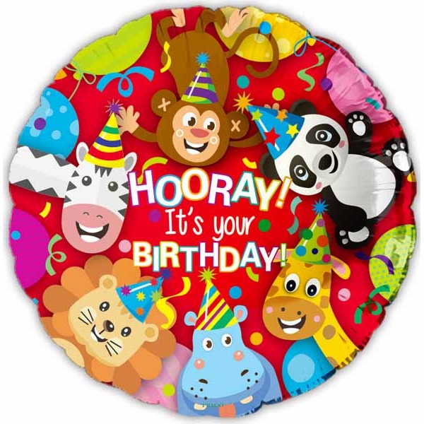 Hooray It's Your Birthday 18" Foil Balloon