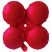 12" Matte Red Quad Arch Foil Balloon