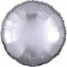 18-Inch Metallic Silver Round Foil Balloon