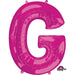 Pink Letter G Balloon, 32 Inch