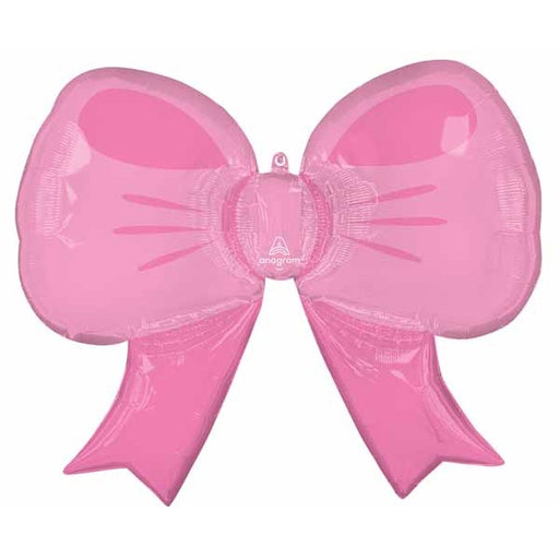 Pink Bow Bliss 30-Inch Shaped Foil Balloon