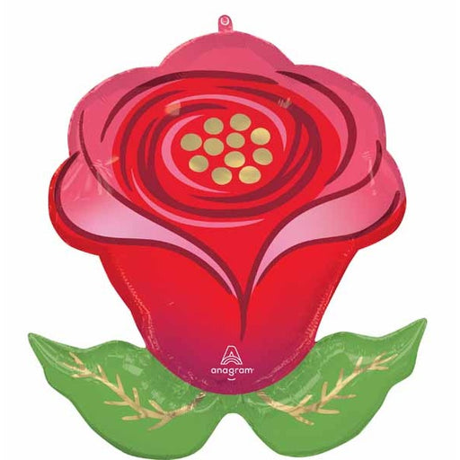 Sending Flowers Rose 30-Inch Shaped Foil Balloon