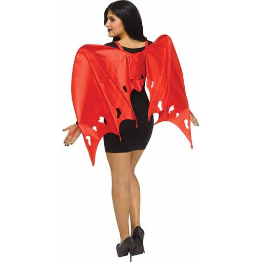 Red Satin Costume Wings