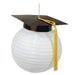 GRAD CAP PAPER LANTERNS 2/PKG 9½"