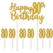 Happy 80th Birthday Cake Topper, 1 Count